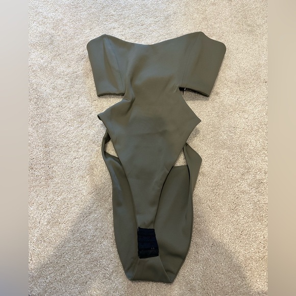 Mother of All Hamera corset bodysuit in Olive Green M NWT - Picture 4 of 5